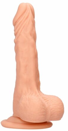 Телесный фаллоимитатор Realistic Dildo With Balls - 25 см. 