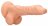 Телесный фаллоимитатор Realistic Dildo With Balls - 25 см. 