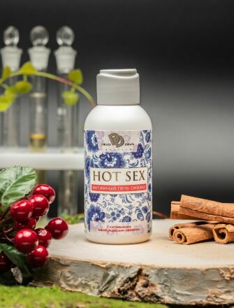 Согревающий и возбуждающий интимный гель-смазка HOT SEX - 100 мл. 