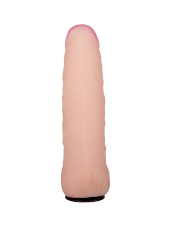 Черный пояс-трусики с двумя насадками Soft-Dolli - 16,5 и 10,5 см. 