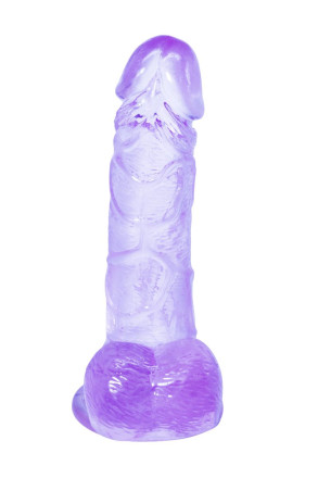 Фиолетовый фаллоимитатор Oxygen - 17,5 см. 