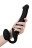 Черный безремневой вибрострапон Silicone Bendable Strap-On M 