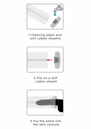 Черная сменная вставка для помпы Silicone Pump Sleeve Medium 