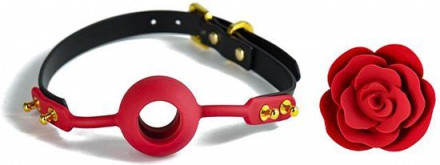 Изысканный кляп в форме розы Rose Ball Gag 