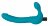 Бирюзовый безремневой страпон Luna Strapless Silicone Dildo - 22,86 см. 