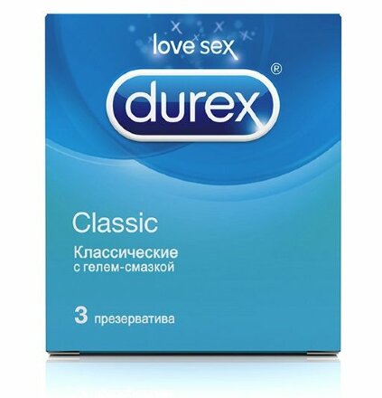 Классические презервативы Durex Classic - 3 шт. 