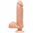 Телесный вибратор-реалистик The D Perfect D Vibrating 8&quot; - 23 см. 