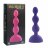 Фиолетовый анальный вибростимулятор Anal Beads S - 14,5 см.  