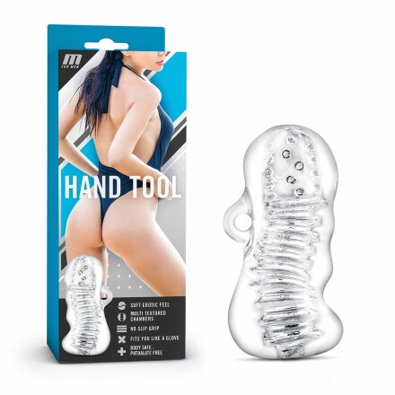 Прозрачный мастурбатор M for Men Hand Tool 