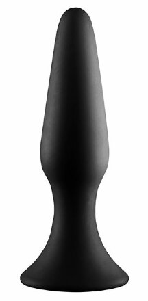 Черная анальная пробка METAL BALL BUTT PLUG - 15 см. 