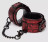 Красно-черные наручники Reversible Faux Leather Wrist Cuffs 