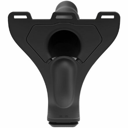 Черный полый вибрострапон Body Extensions BE Aroused - 17,78 см. 