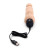 Телесный вибратор-раелистик с клиторальными лепестками 7  Realistic Vibrator - 21,5 см. 