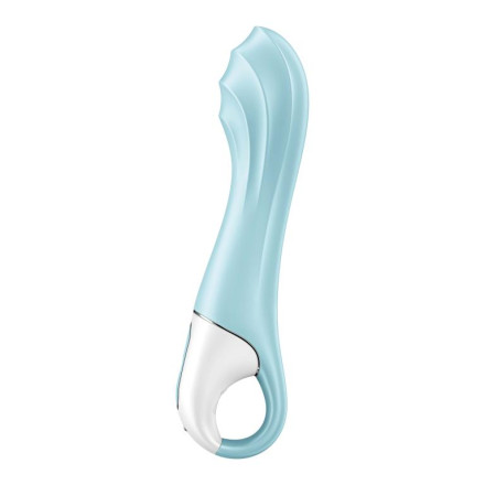 Голубой вибромассажер Air Pump Vibrator 5+ - 21 см. 