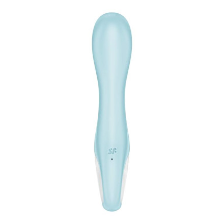 Голубой вибромассажер Air Pump Vibrator 5+ - 21 см. 