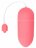 Розовое гладкое виброяйцо Vibrating Egg - 8 см. 