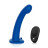 Синяя насадка Remote Control P-Spot G-Spot с черными трусиками - 20 см. 
