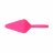 Розовая анальная пробка с кольцом Candy Plug S - 7,1 см. 