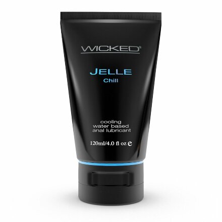 Анальный охлаждающий лубрикант WICKED JELLE CHILL на водной основе - 120 мл. 