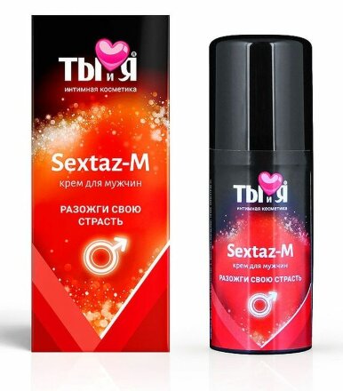 Крем Sextaz-m с возбуждающим эффектом для мужчин - 20 гр. 