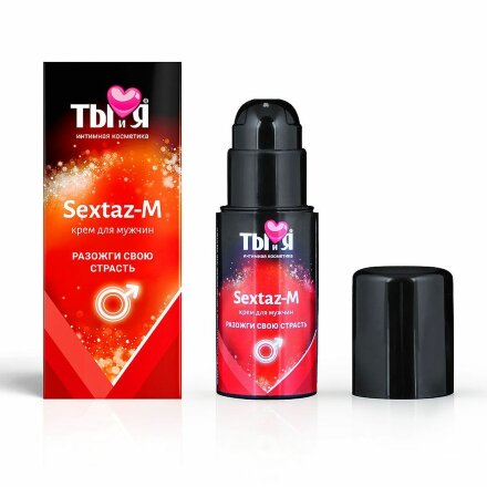 Крем Sextaz-m с возбуждающим эффектом для мужчин - 20 гр. 