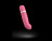 Розовый мини-вибратор Bcute Classic Curve - 10 см. 