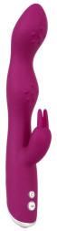 Фиолетовый вибратор A &amp; G-Spot Rabbit Vibrator для стимуляции зон G и A - 23,6 см.