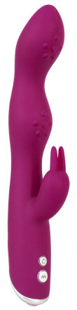 Фиолетовый вибратор A &amp; G-Spot Rabbit Vibrator для стимуляции зон G и A - 23,6 см. 