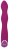 Фиолетовый вибратор A &amp; G-Spot Rabbit Vibrator для стимуляции зон G и A - 23,6 см. 