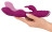 Фиолетовый вибратор A &amp; G-Spot Rabbit Vibrator для стимуляции зон G и A - 23,6 см. 