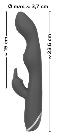 Фиолетовый вибратор A &amp; G-Spot Rabbit Vibrator для стимуляции зон G и A - 23,6 см. 