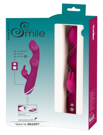 Фиолетовый вибратор A &amp; G-Spot Rabbit Vibrator для стимуляции зон G и A - 23,6 см. 