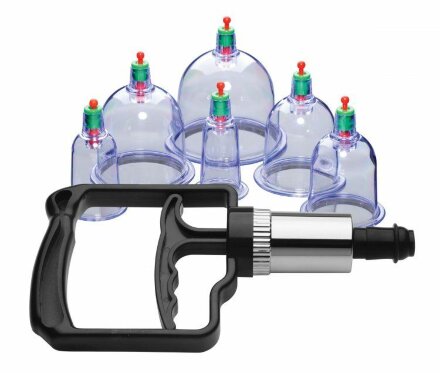 Набор помп для стимуляции Sukshen 6 Piece Cupping Set with Acu-Points 