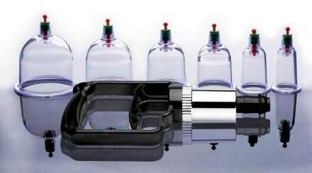 Набор помп для стимуляции Sukshen 6 Piece Cupping Set with Acu-Points 