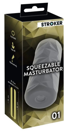 Серый мастурбатор Squeezable Masturbator 01 