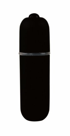 Черная вибропуля Power Bullet - 6,2 см. 