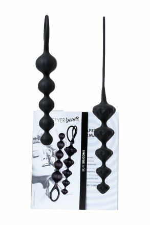 Набор из 2 чёрных анальных цепочек Satisfyer Beads 
