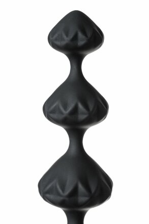 Набор из 2 чёрных анальных цепочек Satisfyer Beads 