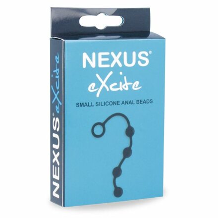 Черная анальная цепочка Excite S - 24 см. 